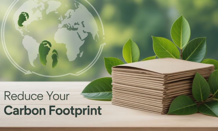 recycled paper reduces carbon footprint