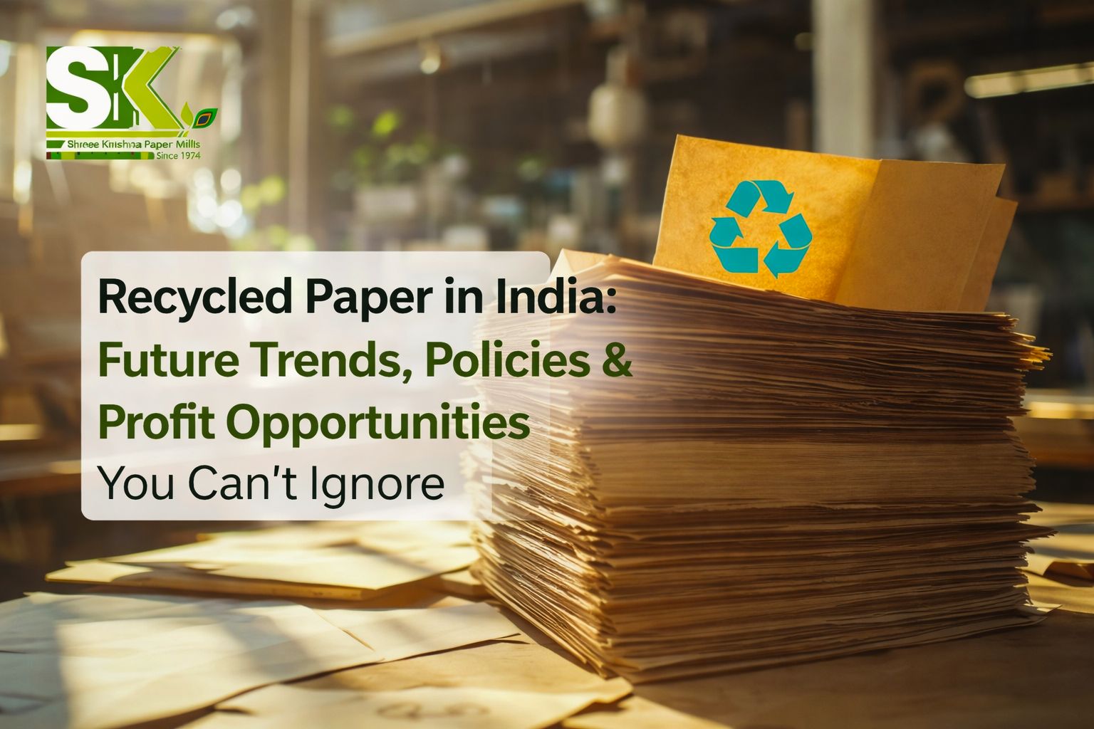 Recycled paper manufacturers India