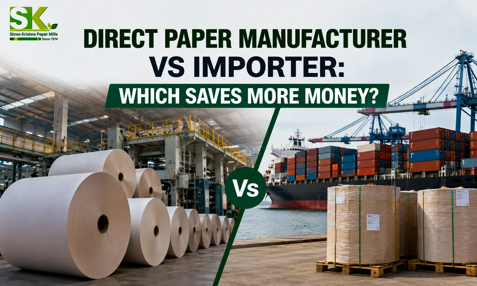 Direct paper manufacturer vs importer for bulk paper sourcing